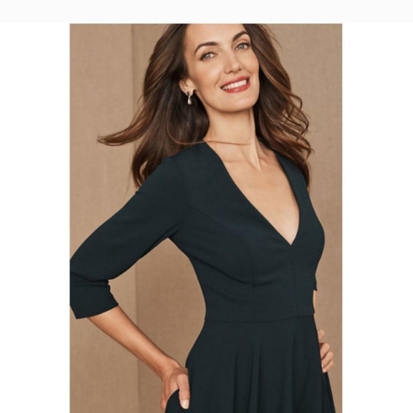 BHLDN Anthropologie Valdis Dress Green midi - Picture 2 of 5